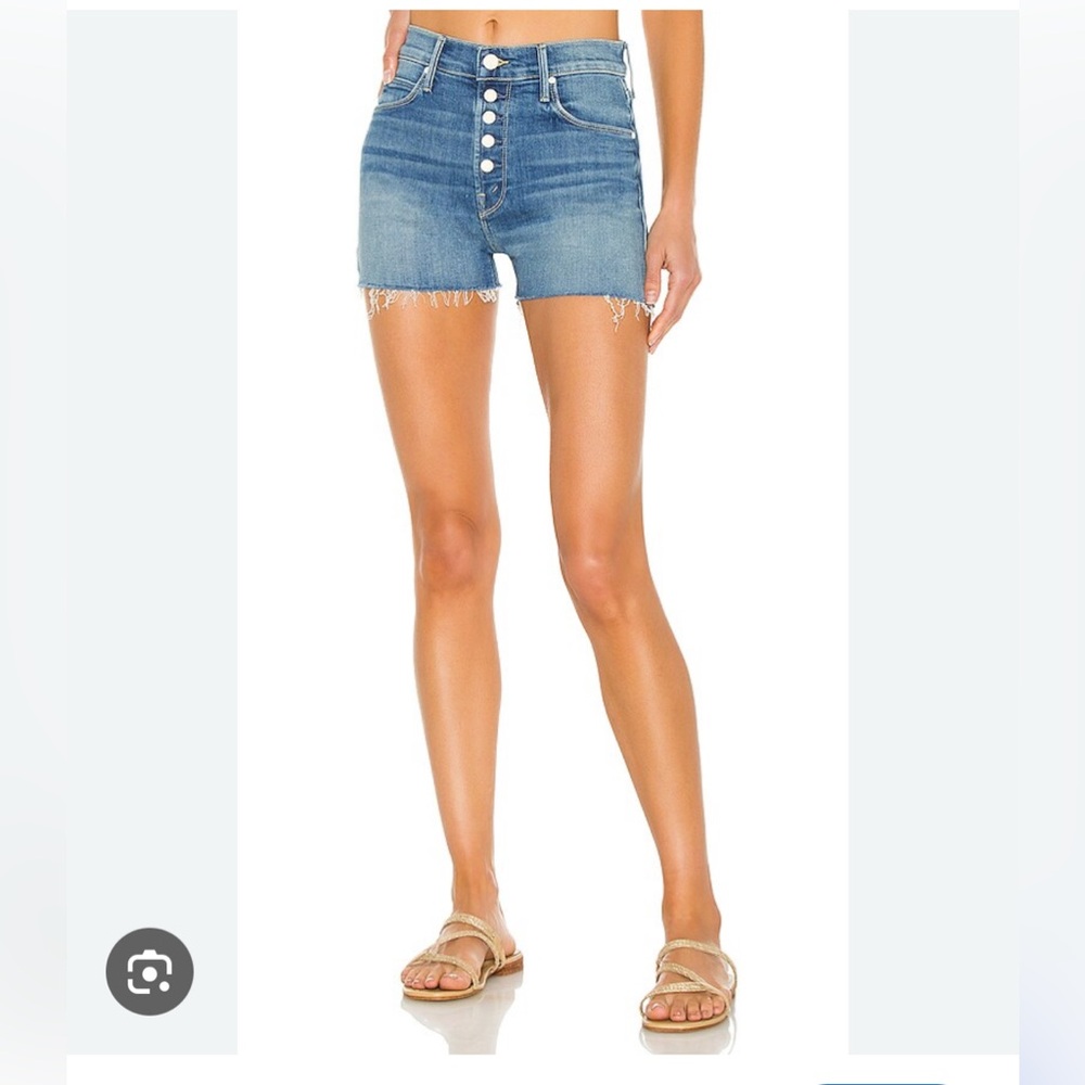 Mother Denim Pixie Dazzler Short Fray